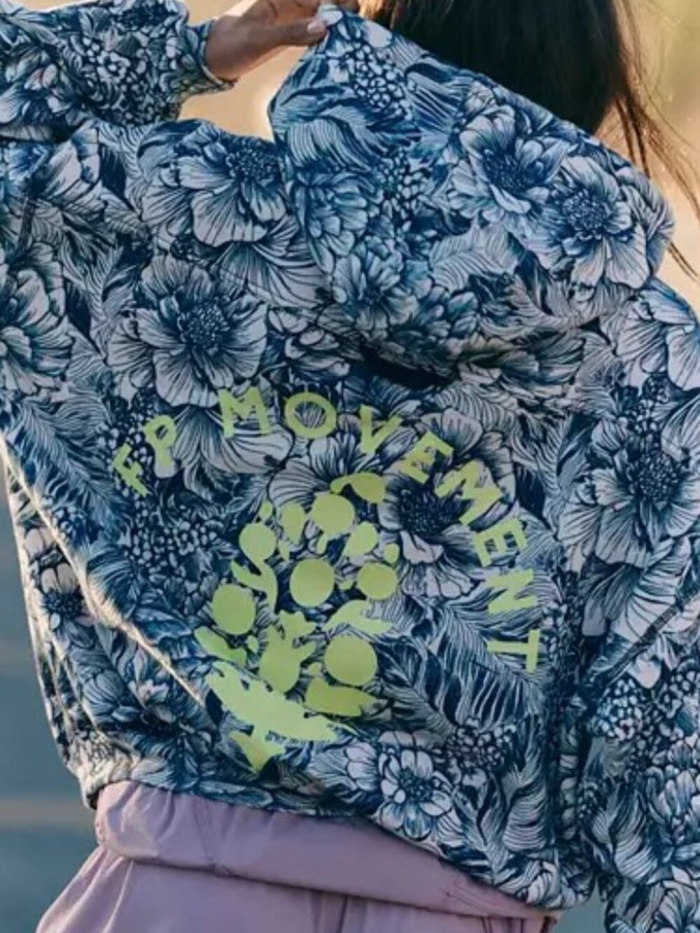 FREE PEOPLE  FINAL CALL PRINTED HOODIE